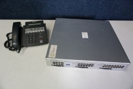 Samsung Officeserv 7100 Telephone System with 14no. Samsung OfficeServ DS-5007S Telephone Handsets