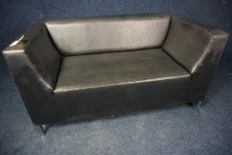 Faux Leather 2-Seat Sofa as Lotted 1400mm width