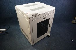 Prism Single Door Server Cabinet 600 x 620 x 810mm Complete with contents Comprising; Netgear GS724T