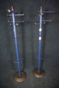 2no. Metal Hat and Coat Stands with Umbrella Holders