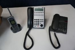 6no. NEC IP4WW-24TXH-B-TEL Telephone Handsets, 1no. Interquartz Gemini Telephone Handset, 1no BT