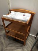 Timber Baby Changing Table with Shelves. Collection Strictly 09:30 - 15:30 Tuesday 24 March