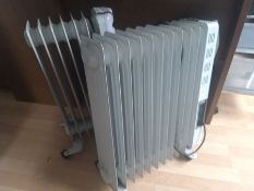 2no. Oil Filled Radiators as Lotted, Feet Missing off Both