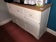 Timber Dresser 1410 x 450 x 900mm. Collection Strictly 09:30 - 15:30 Tuesday 24 March