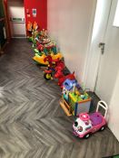 Quantity of Various Childrens Toys Including Walkers and Rides. Collection Strictly 09:30 - 15:30