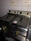 Modena Heavy Duty Twin Tank Deep Fat Fryers as Lotted. Collection Strictly 09:30 - 15:30 Tuesday