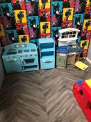 Contents of Play Room Including; Play Kitchens, Table and Toy Ride as Illustrated. Collection