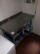 Two Tier Stainless Steel Prep Table 1200mm Wide. Collection Strictly 09:30 - 15:30 Tuesday 24 March