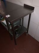 Two Tier Stainless Steel Prep Table 300mm wide. Collection Strictly 09:30 - 15:30 Tuesday 24 March