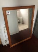 Timber Frame Wall Hung Mirror as Lotted. Collection Strictly 09:30 - 15:30 Tuesday 24 March