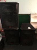 3no. Wharfdale Pro Speakers 1200 Watt Peak 300 Watt Continuous as Lotted. Collection Strictly 09: