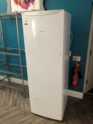 Hotpoint Upright Freezer as Lotted, Parts of Drawers are Missing as Illustrated. Collection Strictly