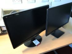 2no. Various Computer Monitors as Lotted