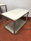 Aluminium Framed White Cutting Table, 600 x 980mm