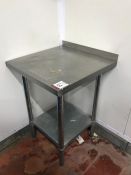 Stainless Steel 2-tier Preparation Table, 610 x 610mm