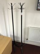 2no. Metal Hat & Coat Stand