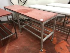 Aluminium Framed Brown Cutting Table, 600 x 2120mm