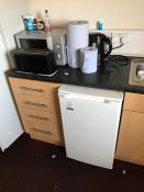 Beko Undercounter Domestic Fridge, Microwave, Toaster & Kettle