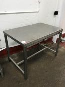 Stainless Steel Preparation Table, 710 x 1100 x 810(h)mm