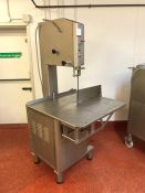 Kolbe Stainless Steel Cased Vertical Butchery Band Saw, 400 Volt