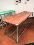 Steel Framed Brown Cutting Table 755 x 2335mm