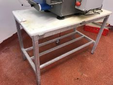 Aluminium Framed White Cutting Table 600 x 1200mm