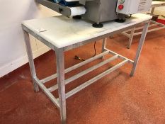 Aluminium Framed White Cutting Table 600 x 1200mm