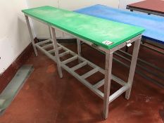 Aluminium Framed Green Cutting Table, 505 x 2000mm