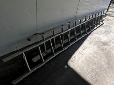 2no. Aluminium Ladders, Note: Damage to Ladder