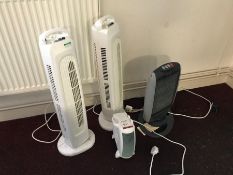 4no. Various Heaters as Lotted