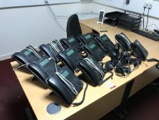 12no. iPecs Telephone Handsets & Headsets as Lotted