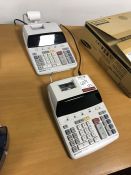 2no. Sharp EL-1607P Printing Calculators