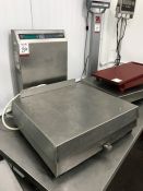 LOT UPDATE: Avery L101 Stainless Steel Digital Display Platform Weighing Scales, 555 x 505mm Base,