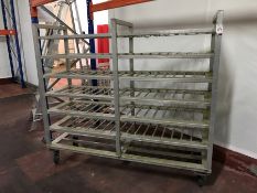 Aluminium 7-Tier Trolley, 690 x 1185 x 1790mm