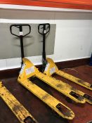 Manual Lift Warehouse Pallet Truck as Lotted Note: Pallet Truck is nonoperational