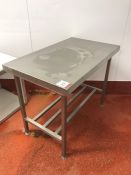Stainless Steel Preparation Table, 600 x 1000mm