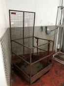 Metal Framed Personnel Cage, 1000 x 1000mm, Note: This Lot will require Testing & Recertification