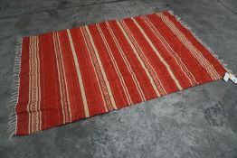 Red Striped Interior Floor Rug 1200 x 1800mm