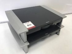 2no. Fellowes Monitor Stands as Lotted