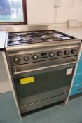 Smeg SUK61MS8 Stainless Steel Electric Oven with 4-Burner Gas Hob, Lot Located in Block: 5 Room: 6