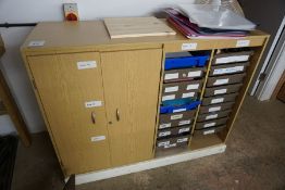 Double Door Multidrawer Timber Classroom Tidy Unit, Lot Located in Block: 5 Room: 5