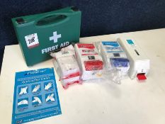 First Aid Box & Hand Dispensers, Lot is Located Main Building, Room: Kitchen Stores Outbuilding
