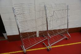 2no. Chrome Shoe Racks Please Note: There is VAT on the Hammer Price AND the Buyers Premium