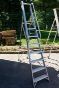 Ramsay Ladders 8- Tread Platform Ladder, Working Height: 1800mm Please Note: There is VAT on the