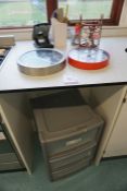 Various Office Sundries and Plastic Storage Unit as Lotted, Lot Located in Block: 5 Room: 6