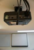 BenQ Suspended Projector and Smart Board Interactive Whiteboard, Missing Pens and Interactive