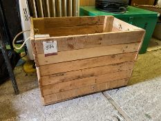 Park School Timber Carry Case 670 x 340 x 435mm, Lot Located In; Tool Shed