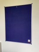 Pin Board 1700 x 900mm, Lot Located In; MAIN BUILDING, 1st Floor, Rooms off Left of Room 101,