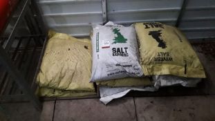 8no. Bags of Salt, Lot Located In; Tool Shed