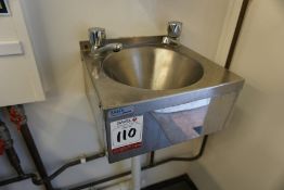 Basix Stainless Steel Hand Wash Sink, Lot is Located Main Building, Room: Kitchen